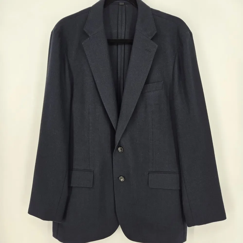 J. Crew Ludlow Slim-fit suit jacket in English cotton-wool BH230 Navy, Size 42R